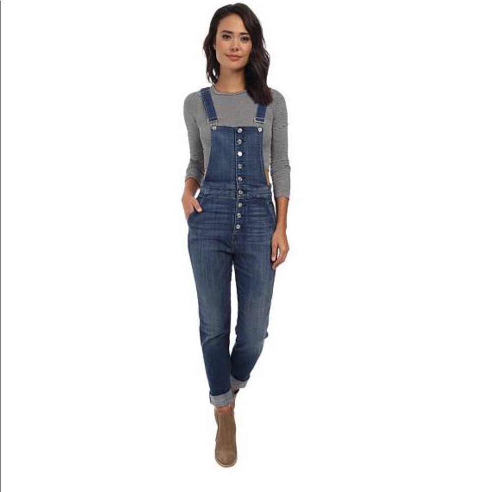 7 for all mankind overall in medium broken twill